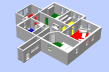 3d Ansicht Erdgeschoss